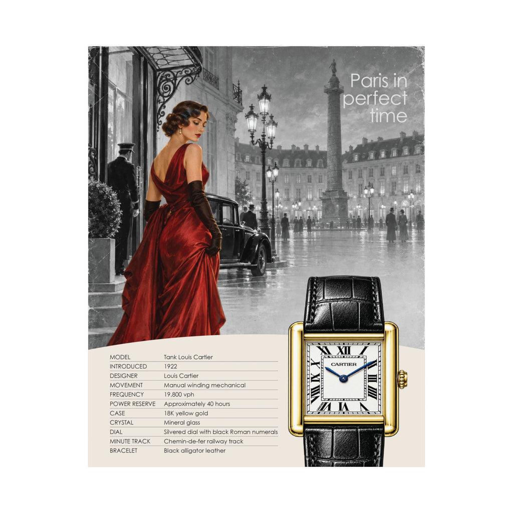 Paris in Perfect Time - Cartier Tank Louis