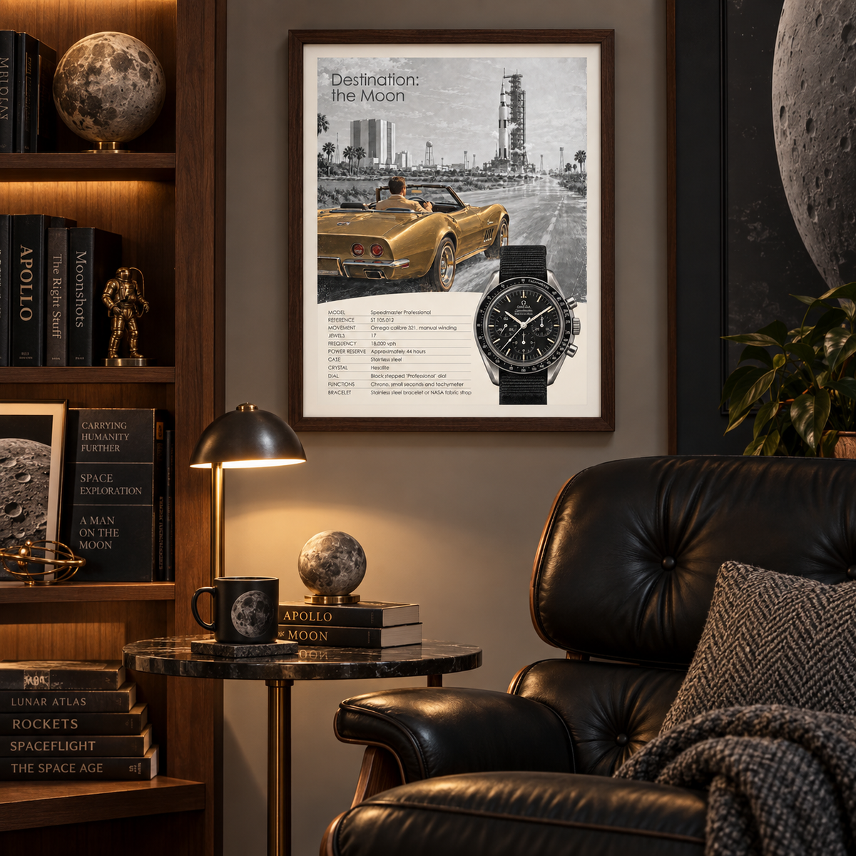 Destination The Moon - Omega Speedmaster Professional Poster