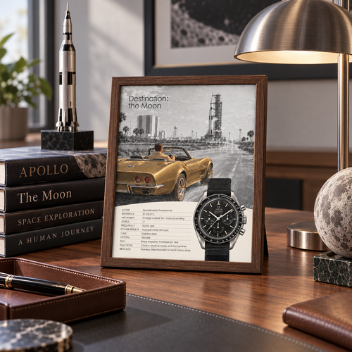 Destination The Moon - Omega Speedmaster Professional Poster