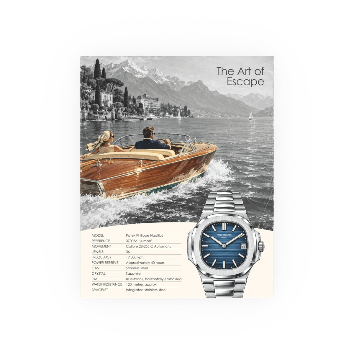 The Art of Escape - Patek Philippe Nautilus 3700 Poster